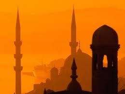Mosque sunset Istanbul